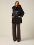 Midi down jacket with hood image number 0