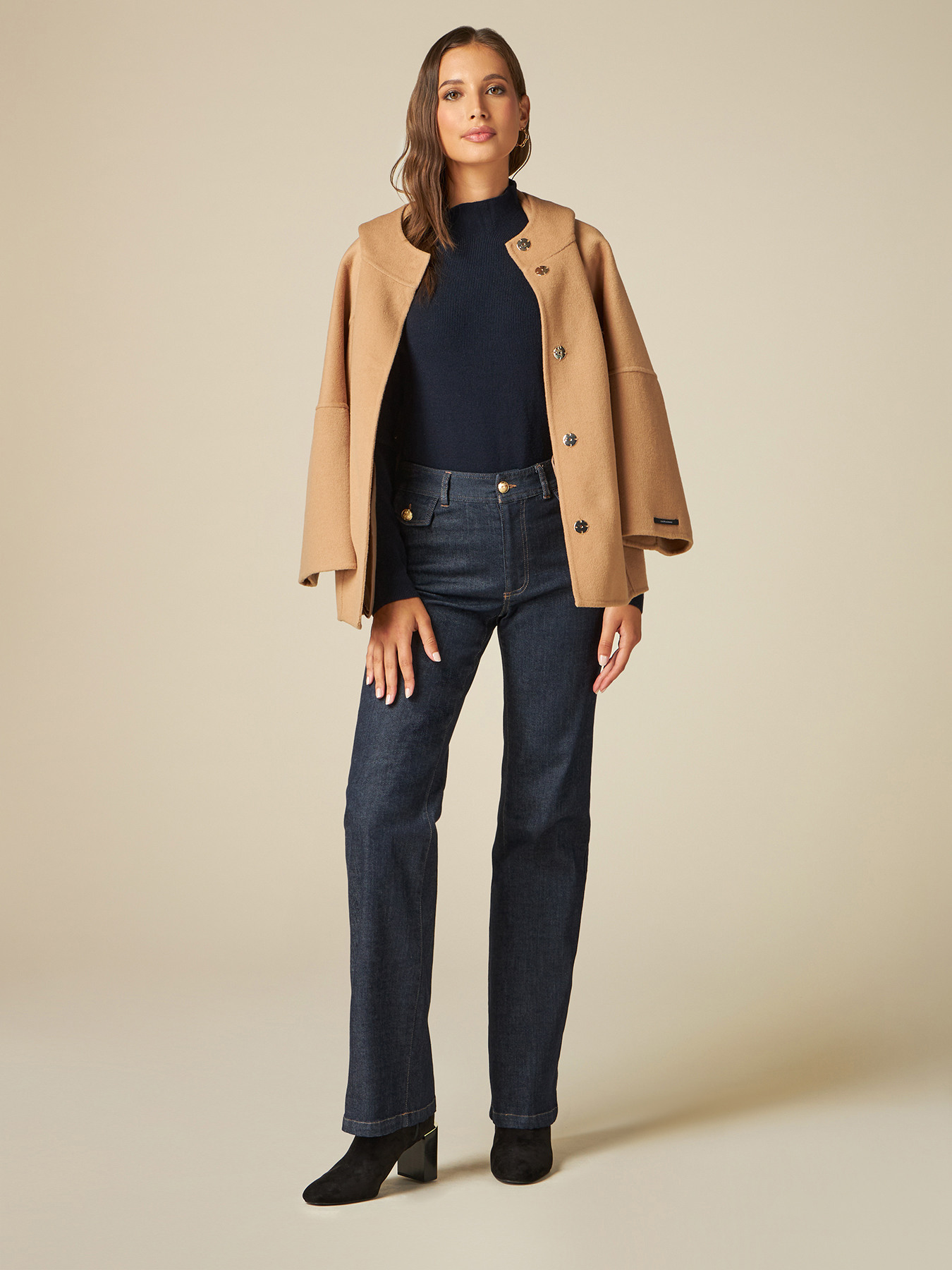 Cappa in panno double misto lana image number 3