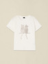 Tricou din bumbac cu aplicații image number 3