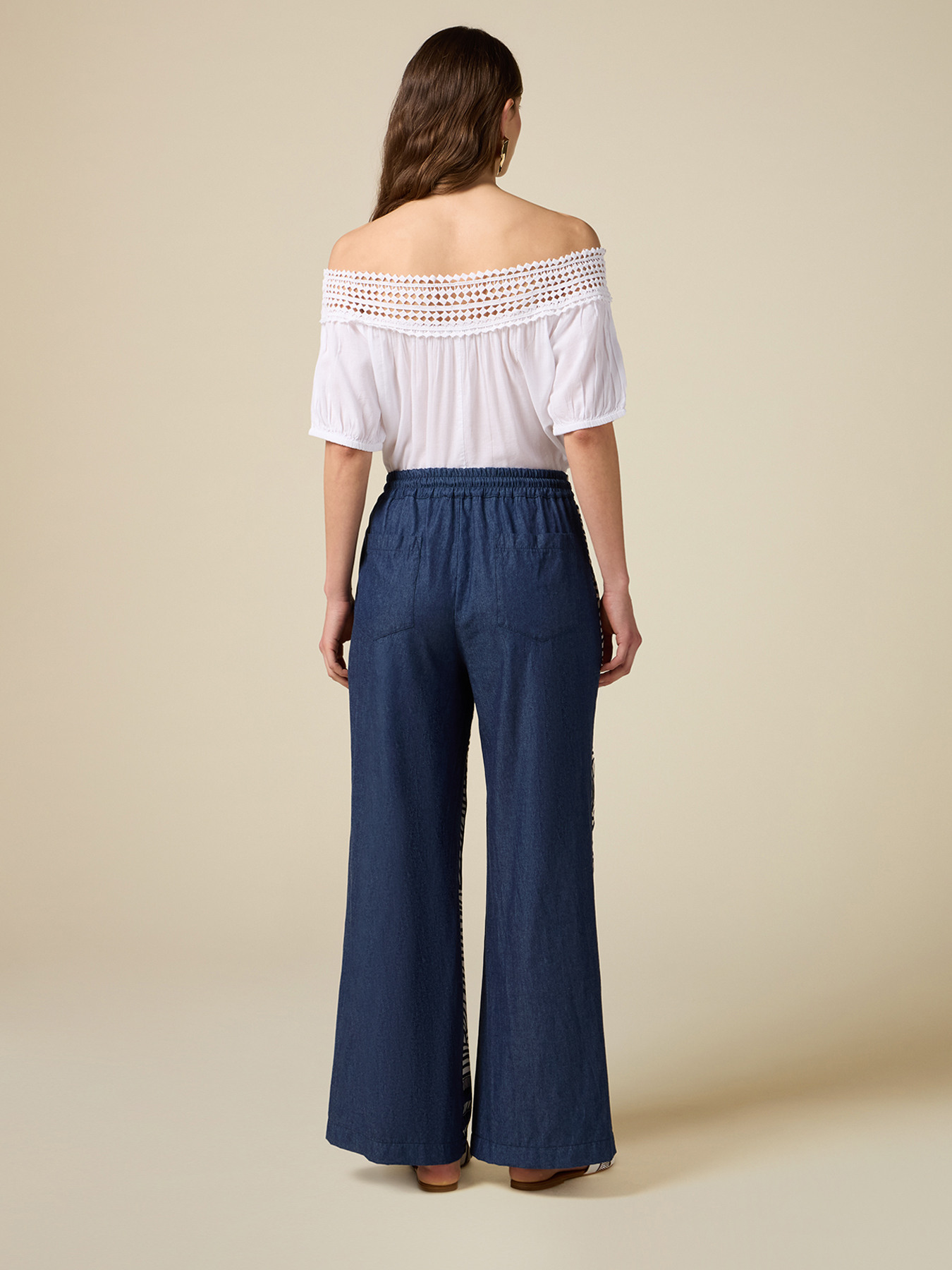 Dual fabric trousers image number 1