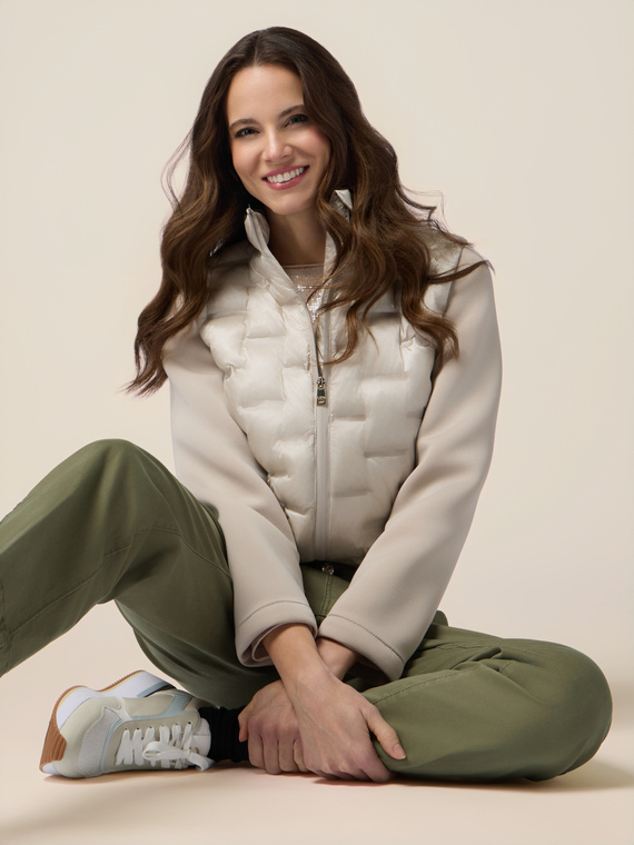 Pantaloni chino misto tencel