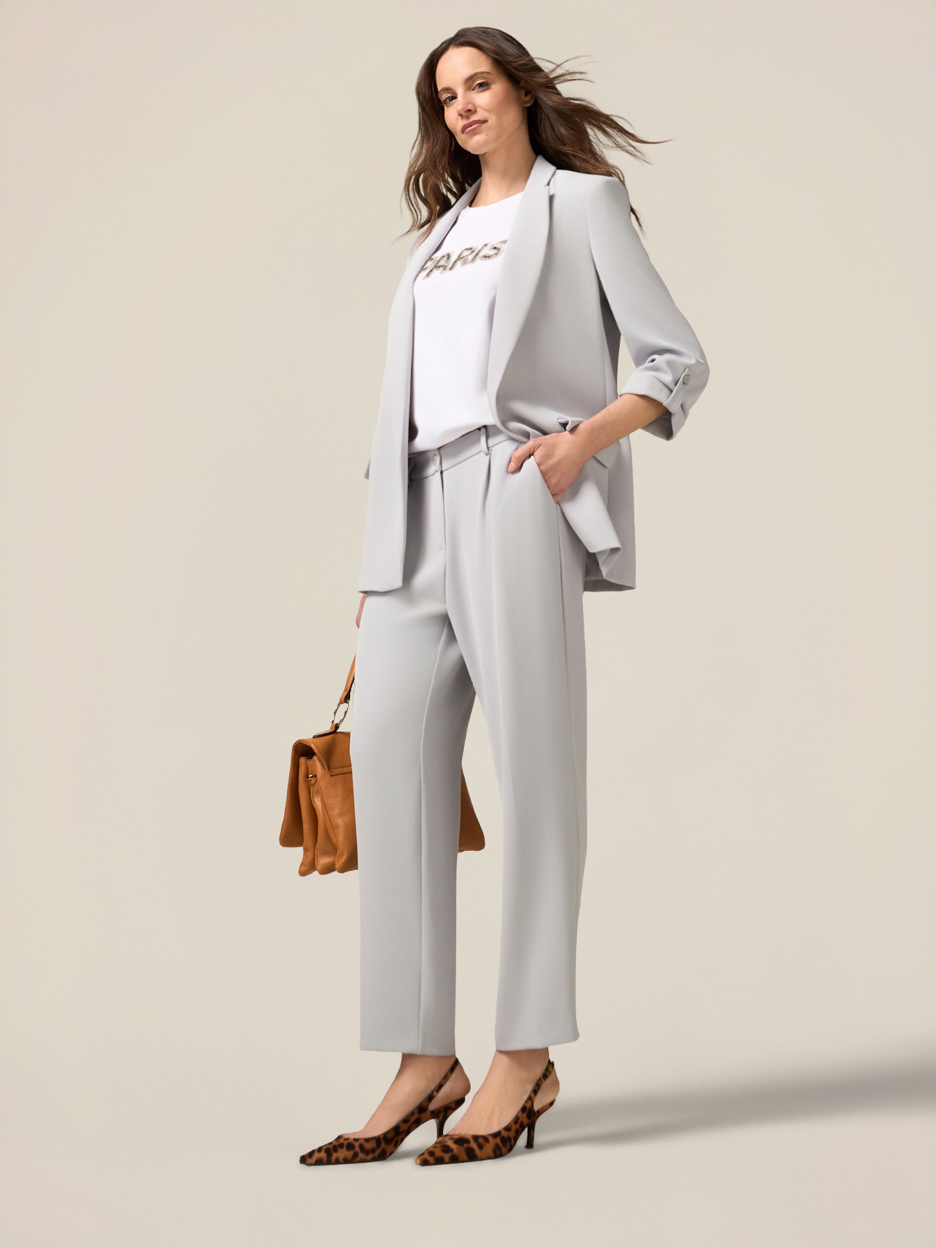 Pantaloni in tessuto fluido image number 0