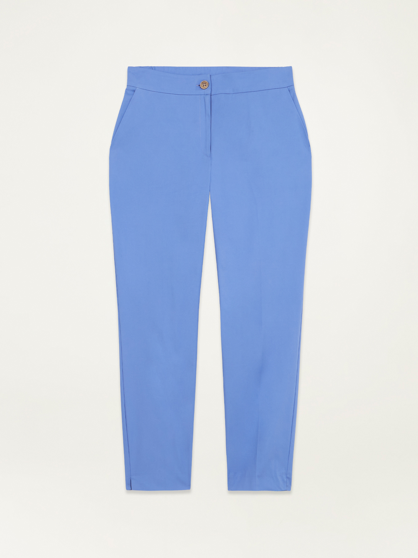 Cotton blend stovepipe trousers image number 4