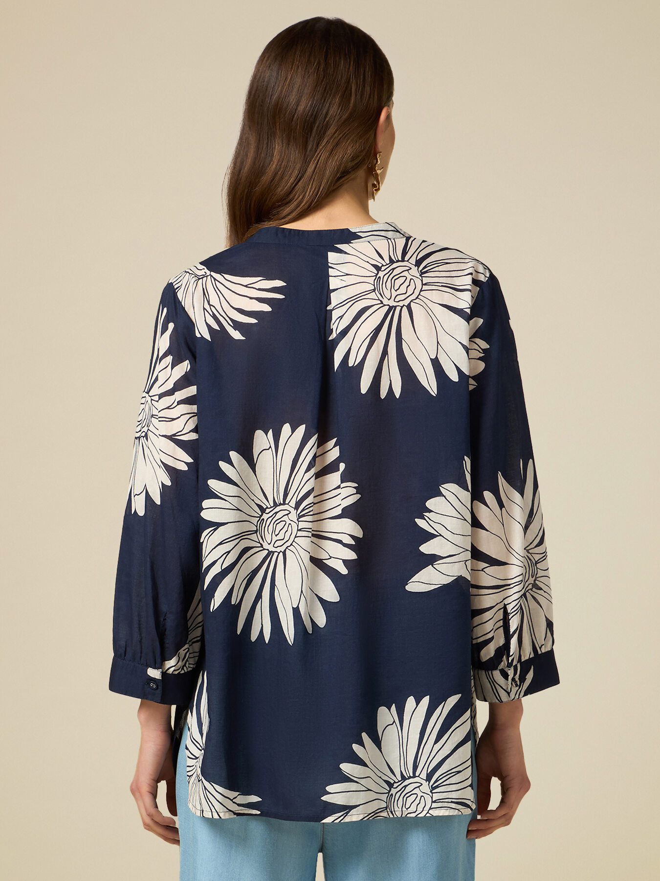 Camicia in mussola di cotone fantasia image number 1