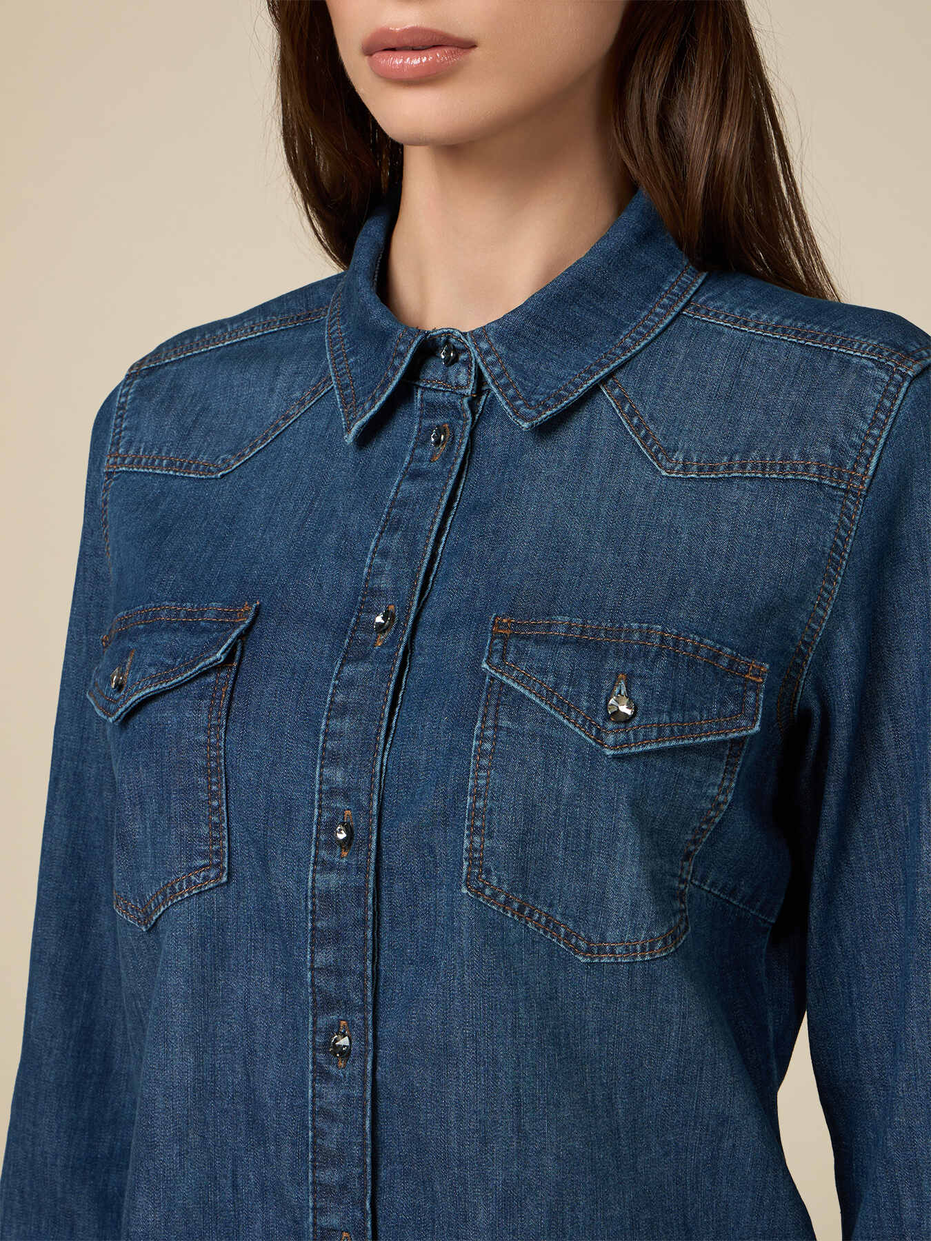 Denim shirt image number 2
