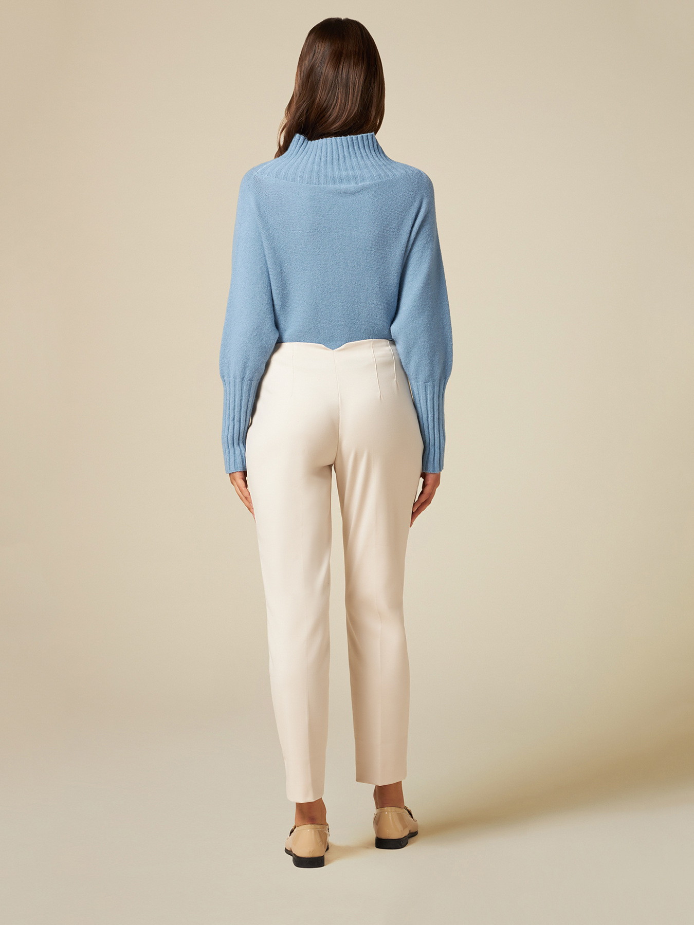 Pantalones pitillo de franela image number 1