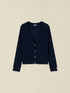 Cardigan mit V-Ausschnitt und Knopfdetail image number 3