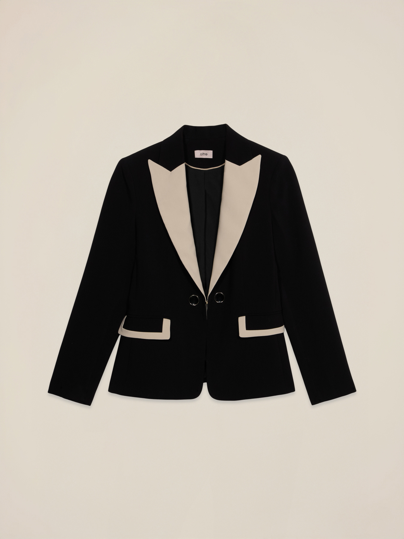 Blazer with contrasting details image number 3