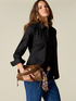 Gesteppte Tasche mit Kordelzug und Charm image number 0