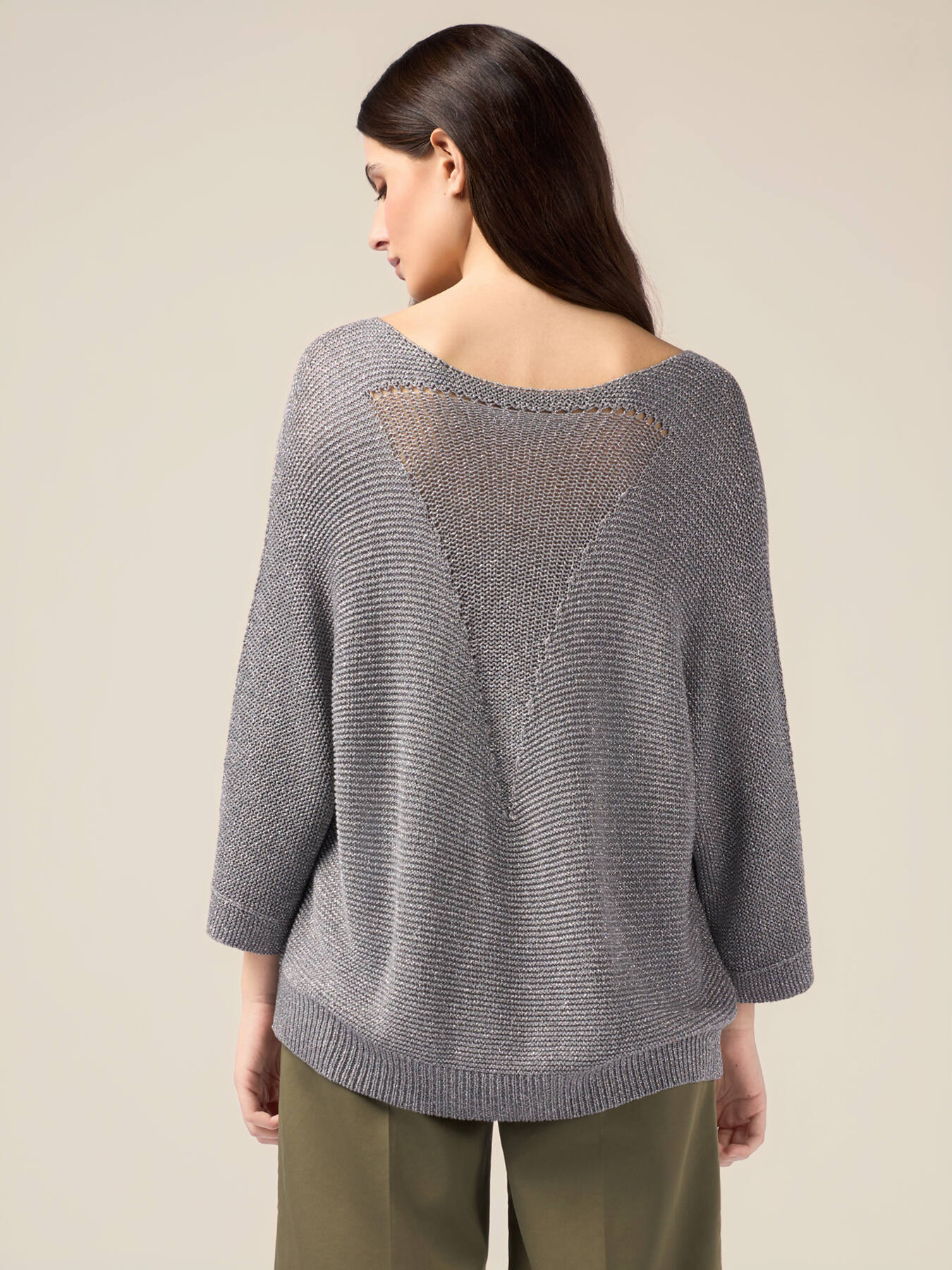 Viskosemischung-Lurex-Pullover image number 1