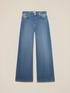 Jeans wide leg con dettaglio catena image number 4