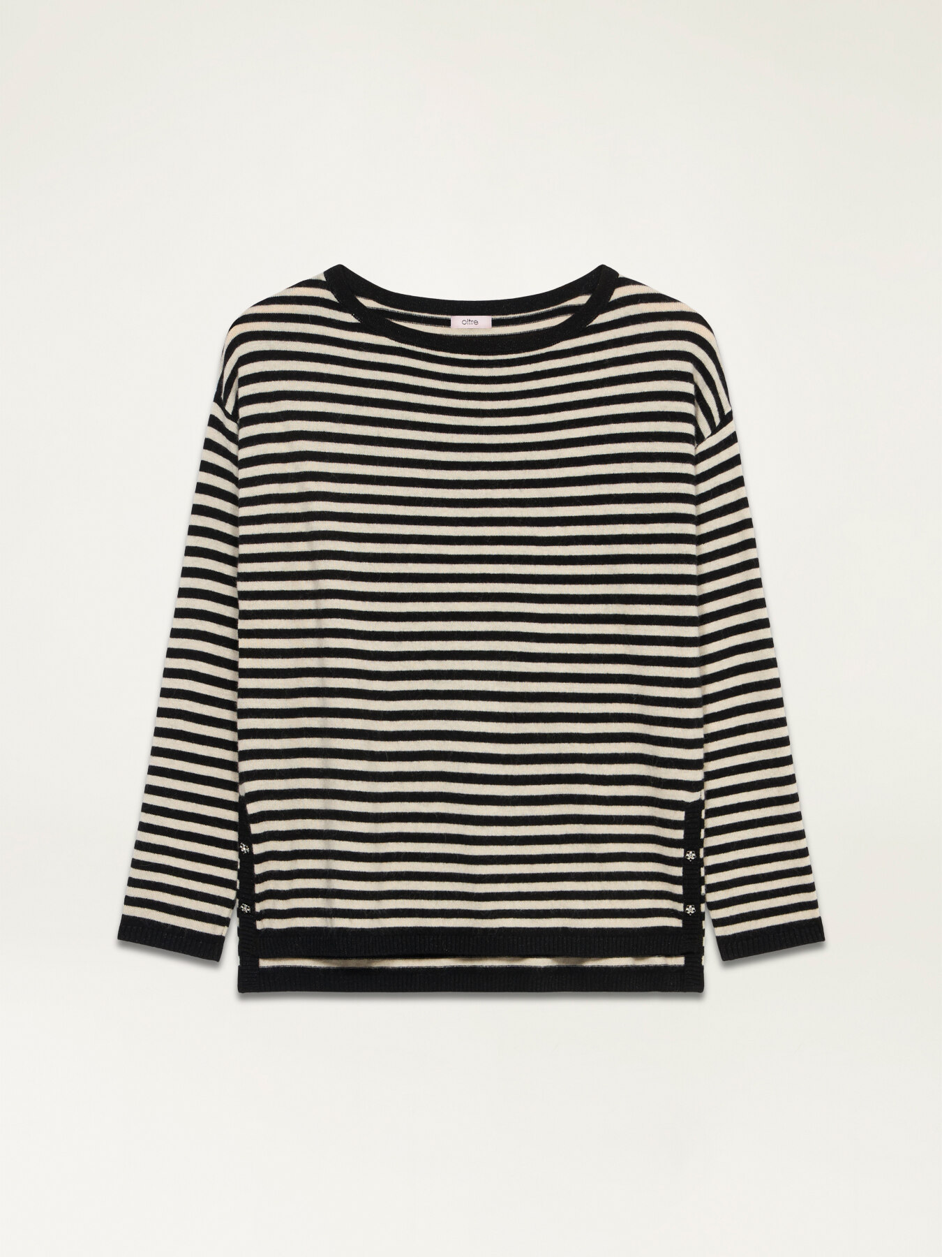 Maglia a righe misto cashmere image number 3