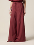 Pantaloni palazzo in mussola di cotone image number 3