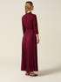 Vestito flare misto viscosa con spilla image number 1