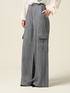 Pantalon cargo en tencel avec pierres image number 3