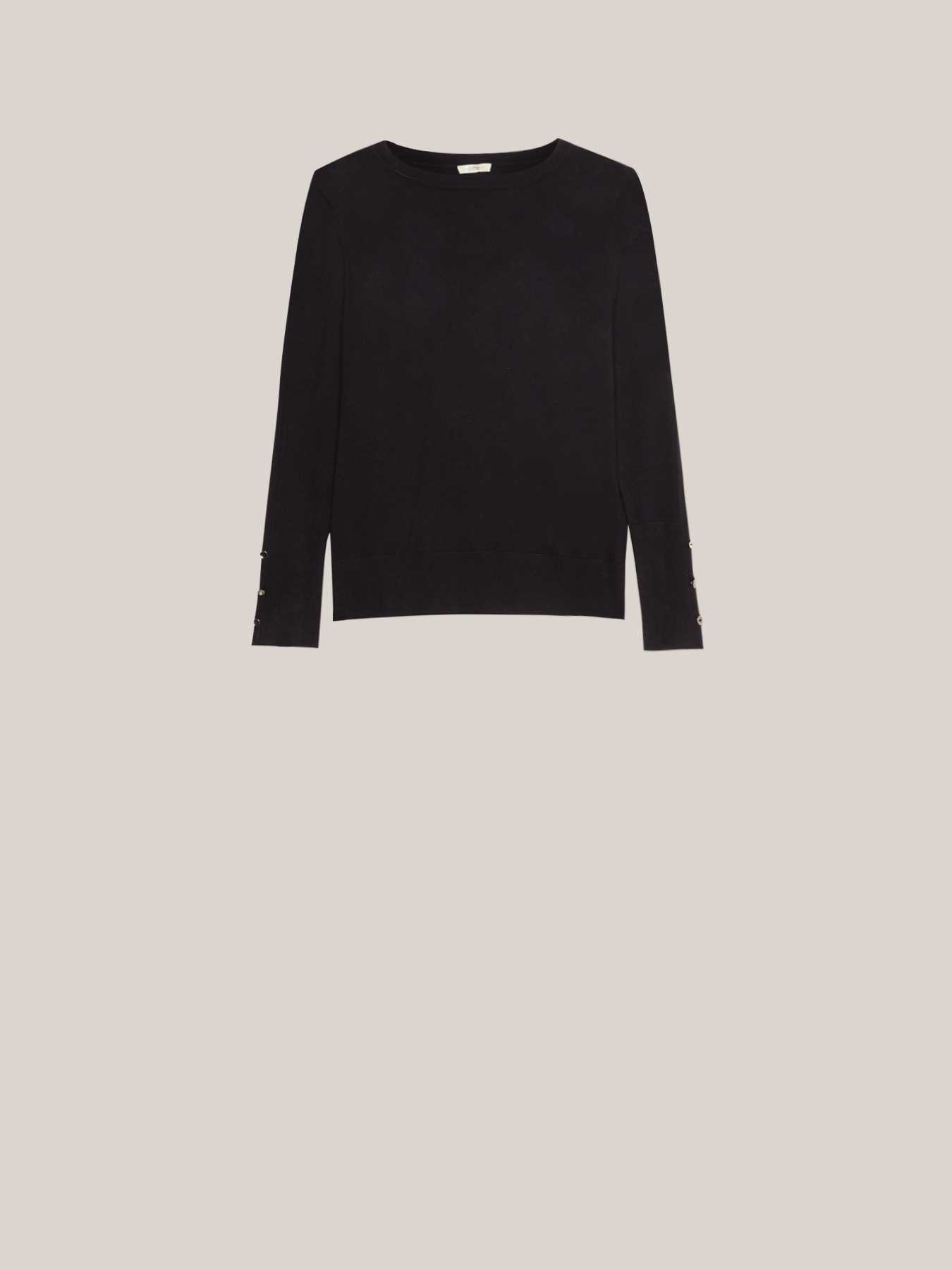 Sweater with buttons at the cuffs image number 3