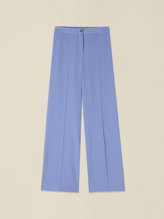 Palazzo pants in fluid fabric