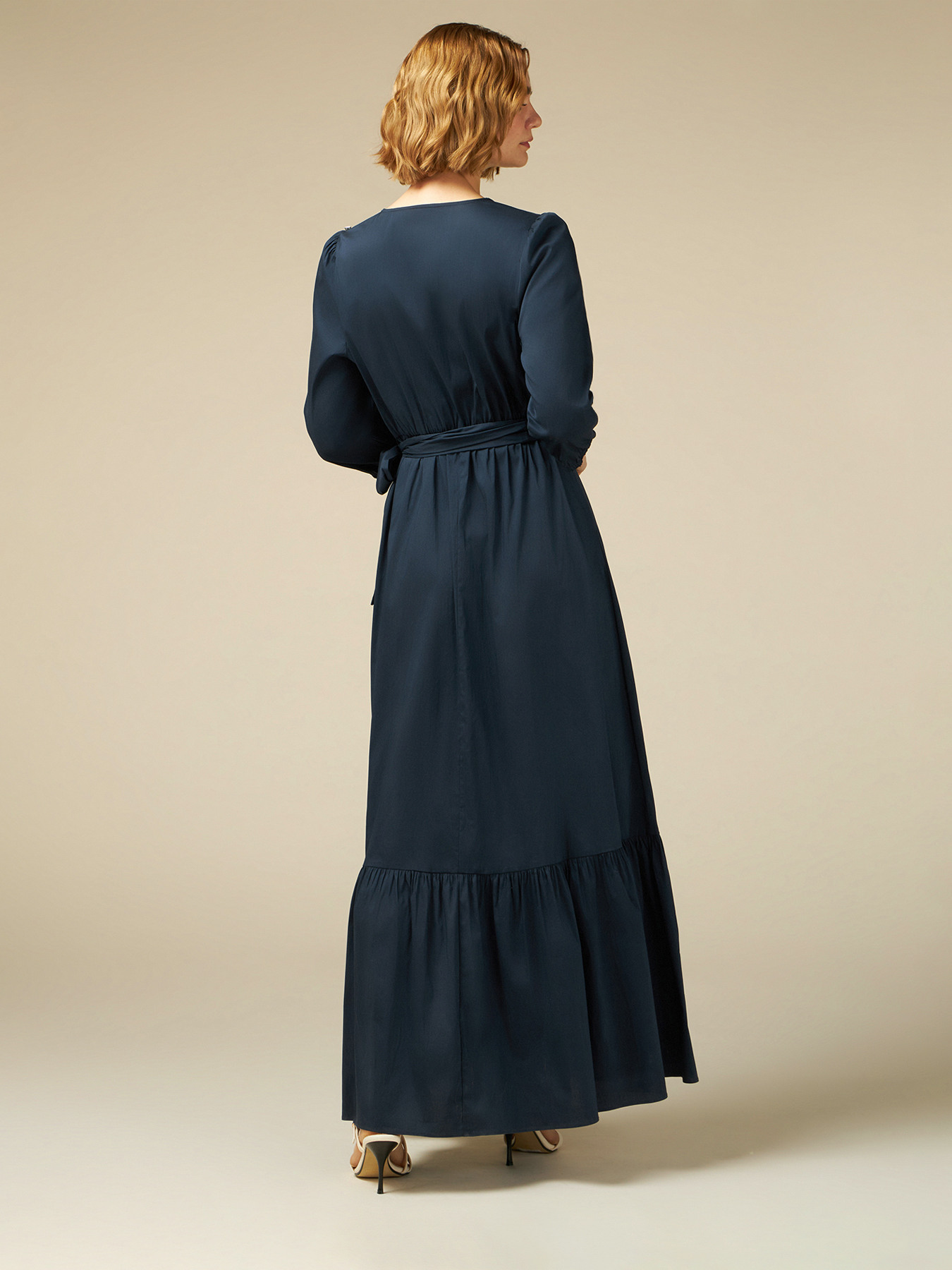 Long poplin dress image number 1