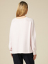 Seamless sweater with cable pattern detail image number 1