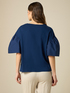 T-shirt with poplin sleeves image number 1