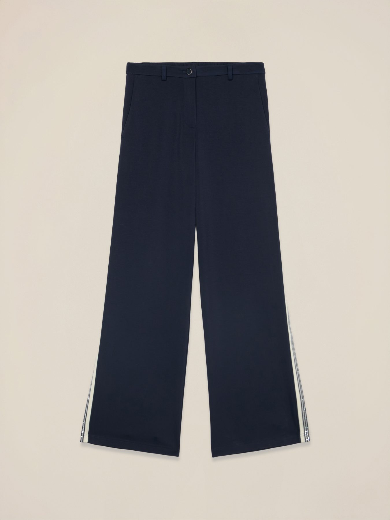Soft touch trousers with side tape image number 4