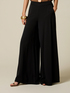Wide-leg linen blend trousers image number 3