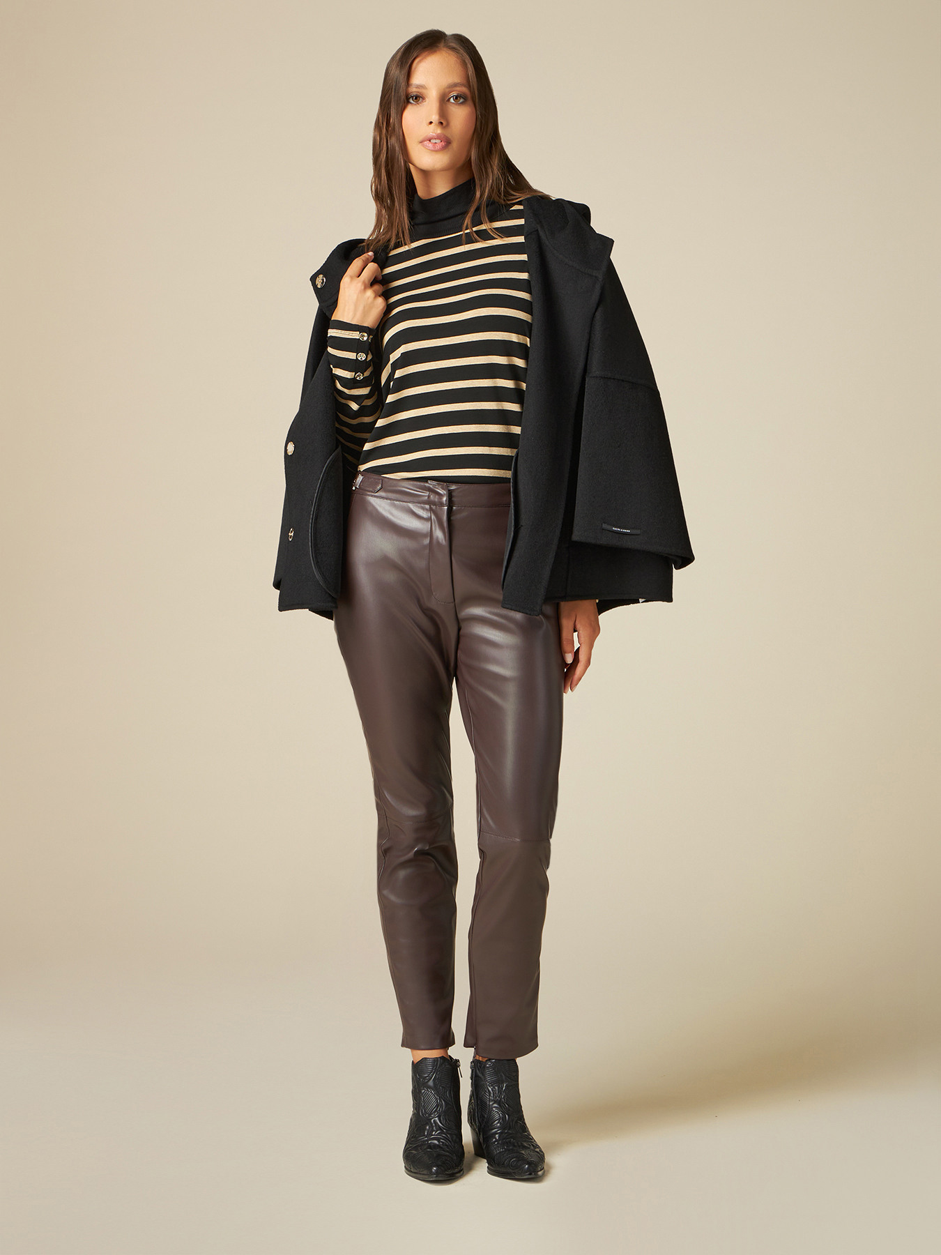 Pantaloni skinny con dettaglio catene image number 0