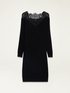 Vestito in maglia con inserto in pizzo image number 4