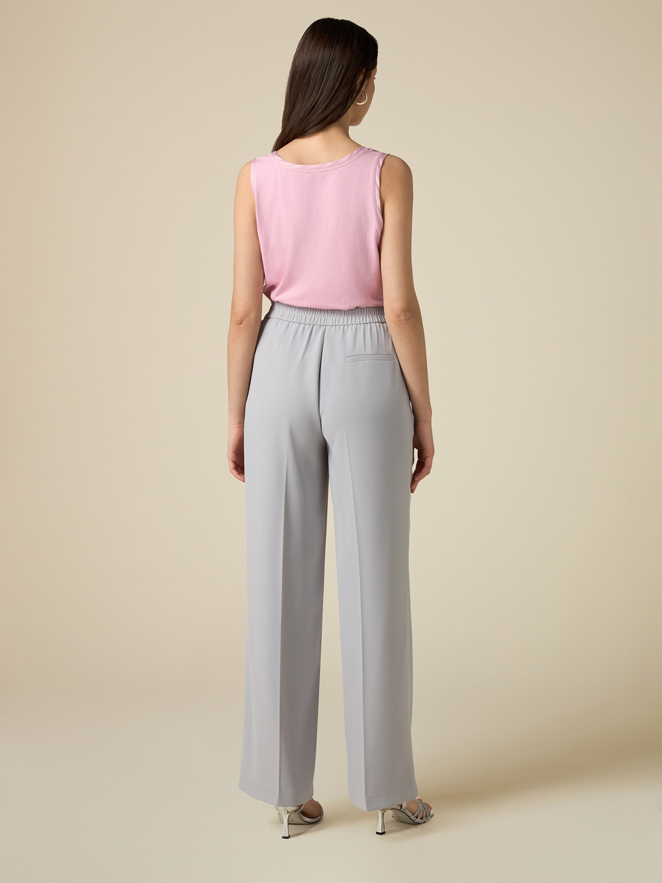 Pantalon en tissu fluide stretch image number 1