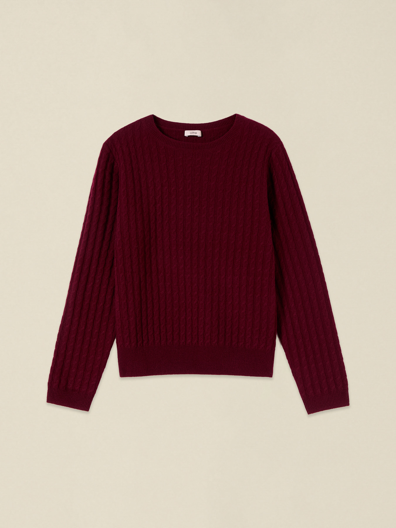 Cable-knit wool and cashmere sweater image number 3