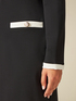 Robe en point de Milan avec profils contrast&eacute;s image number 2