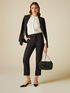 Pantaloni din material scuba crep image number 0
