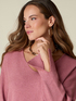 Pull m&eacute;lange viscose col en V image number 2