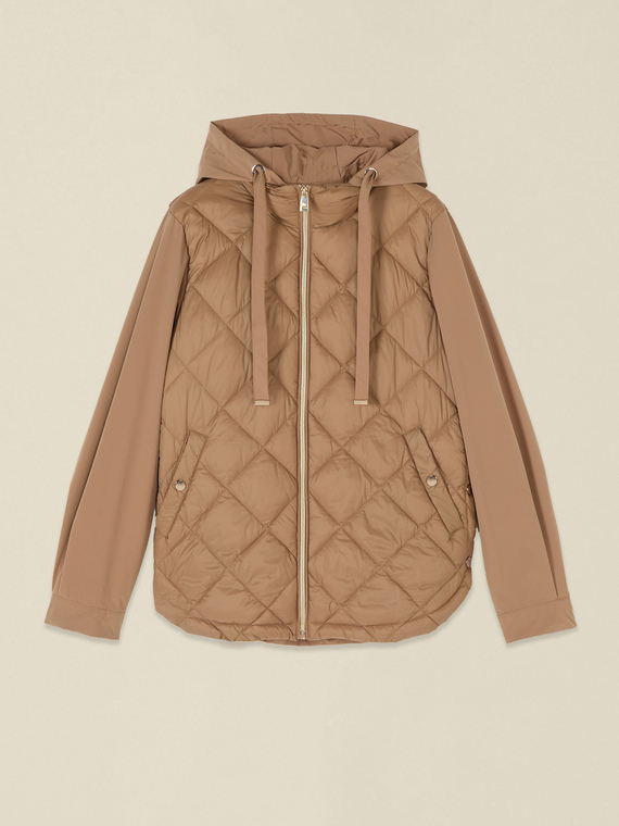Quilted jacket with hood