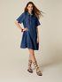 Kurzes Kleid aus Tencel in Denim-Optik image number 0