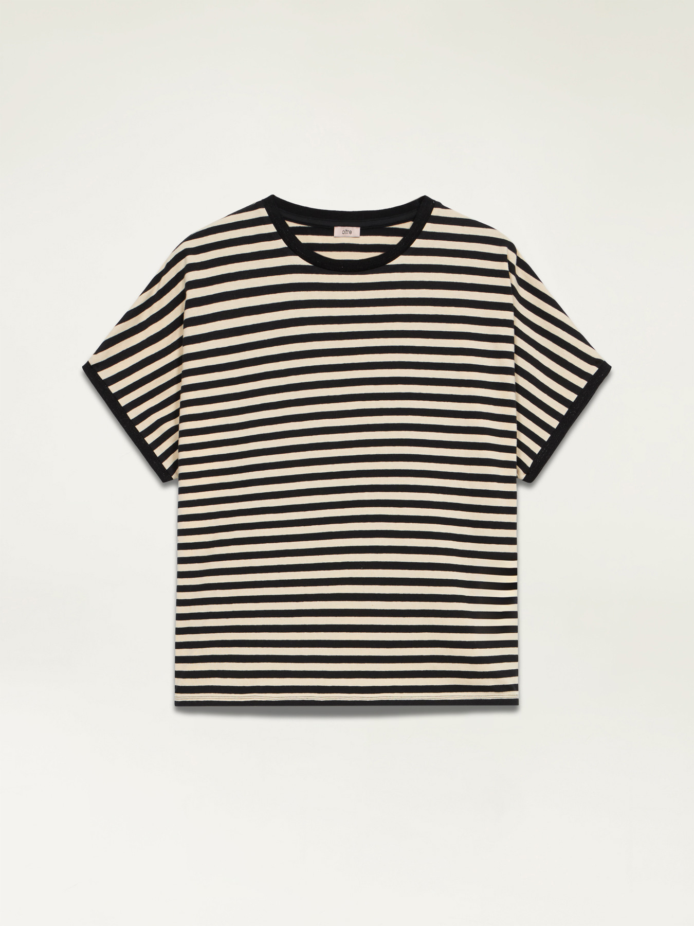 Maxi camiseta amplia ecol&oacute;gica a rayas image number 3