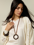 Long necklace with beads image number 0