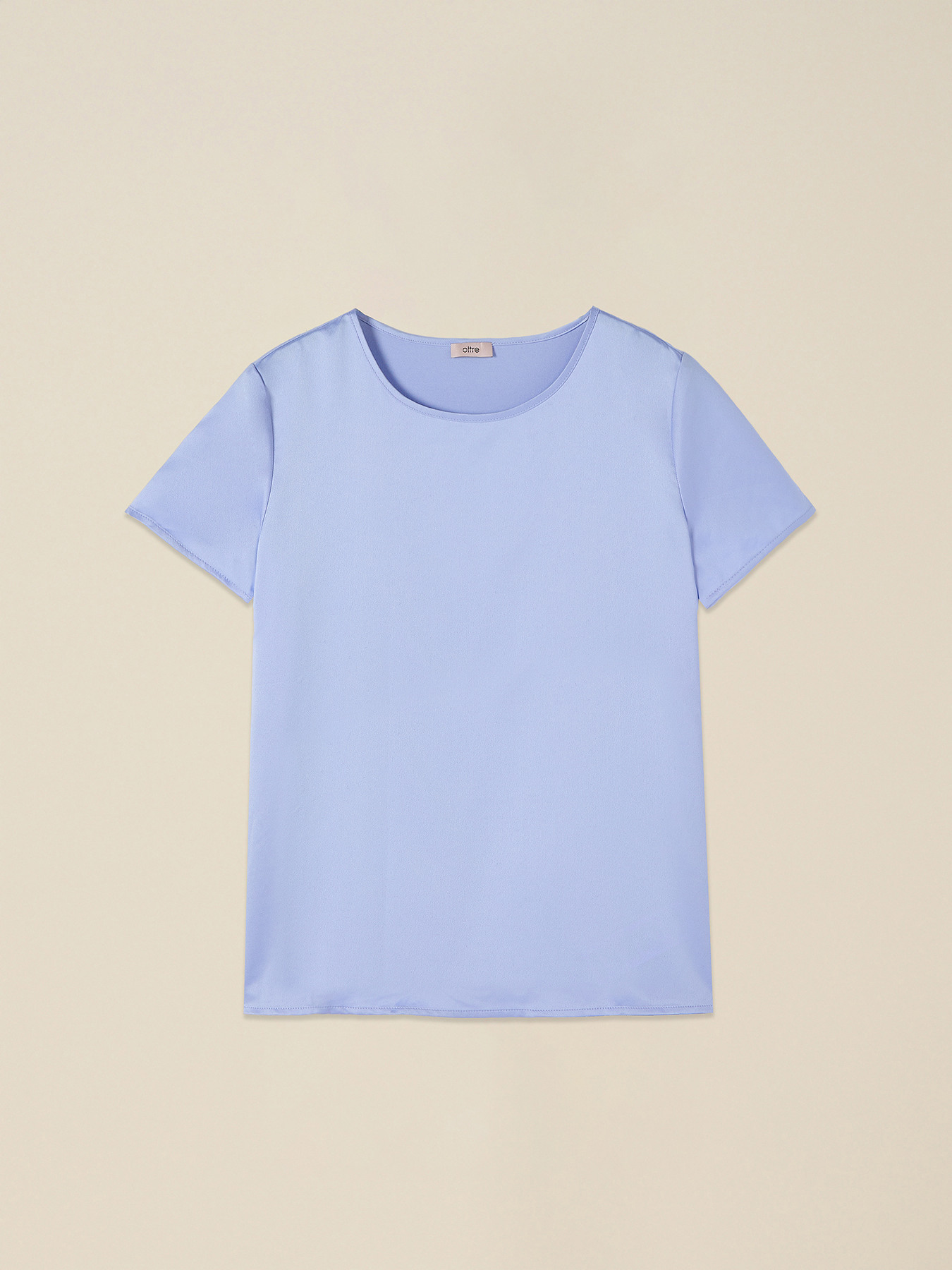 Two-material T-shirt image number 3