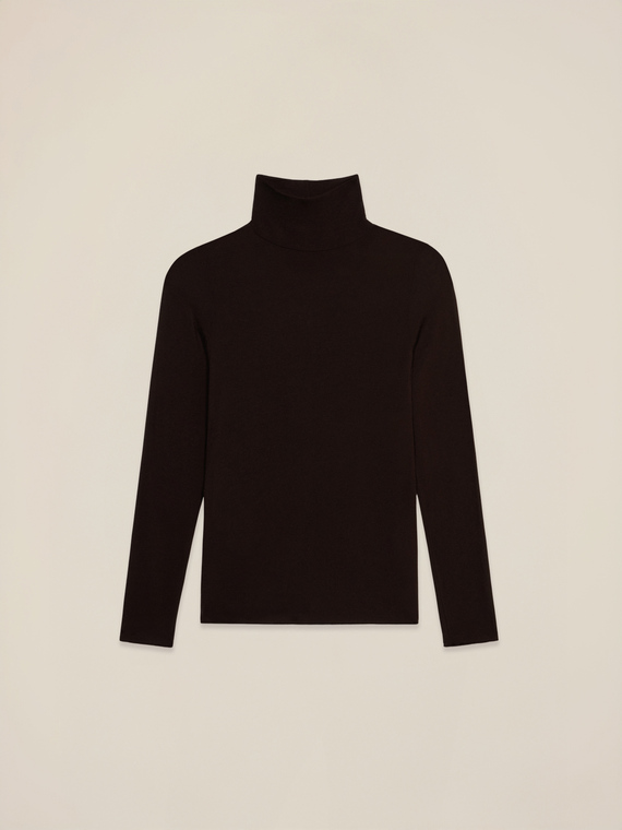 Modal blend turtleneck t-shirt