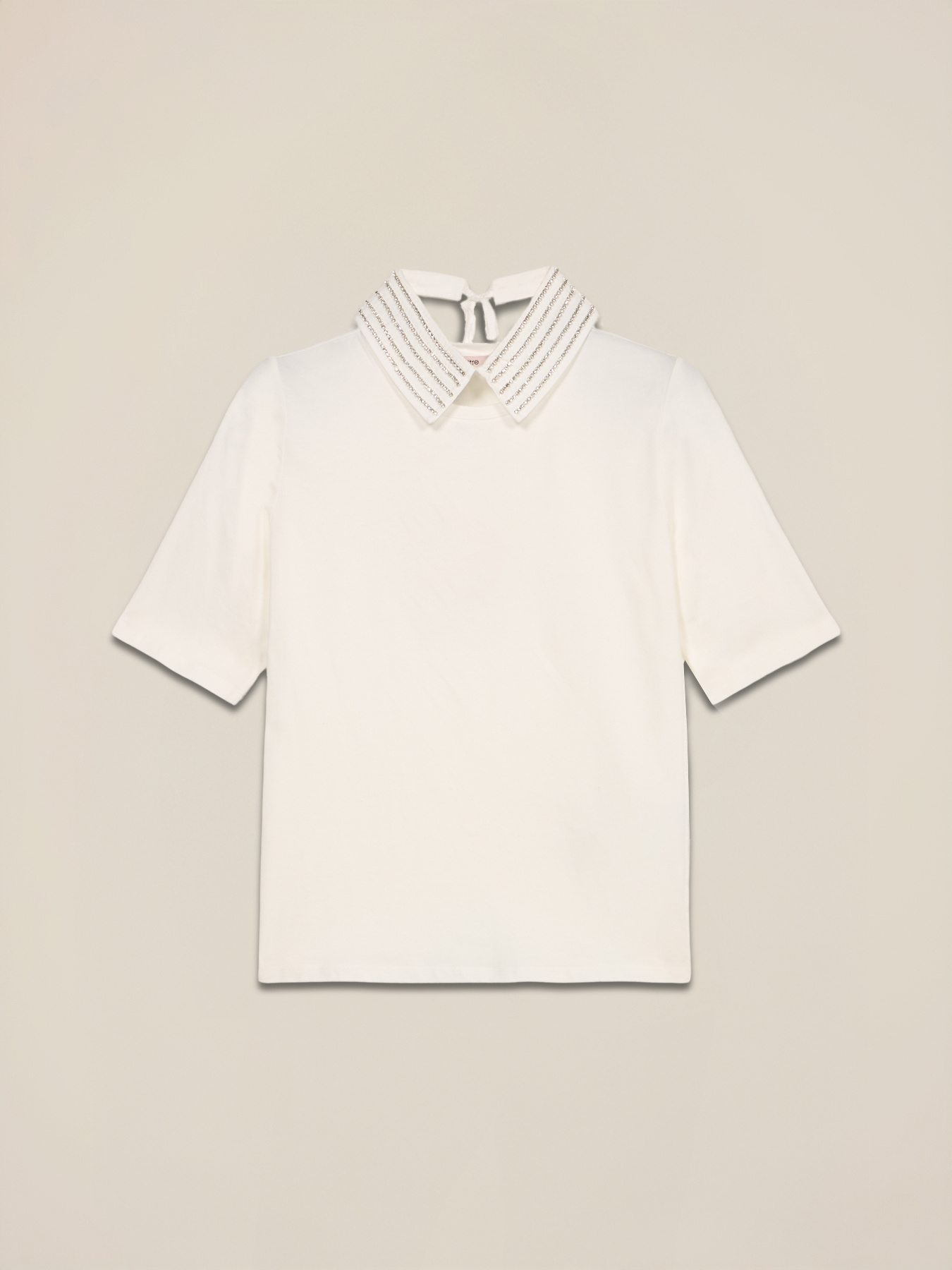 Kurzarm-T-Shirt mit Schmuckkragen image number 3