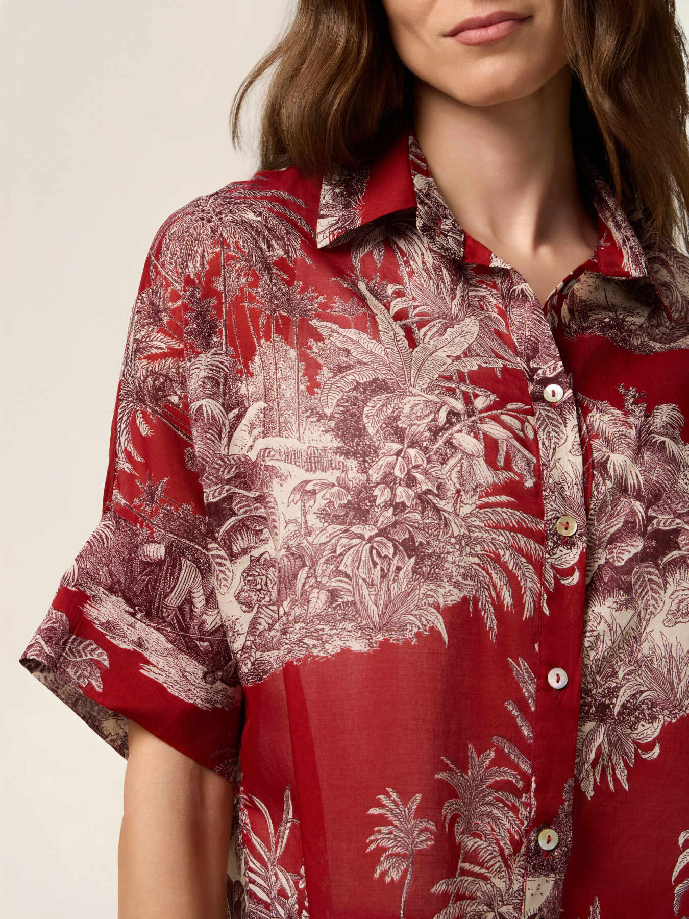 Camicia in mussola fantasia image number 2