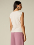Top in jersey con ricamo gioiello image number 1