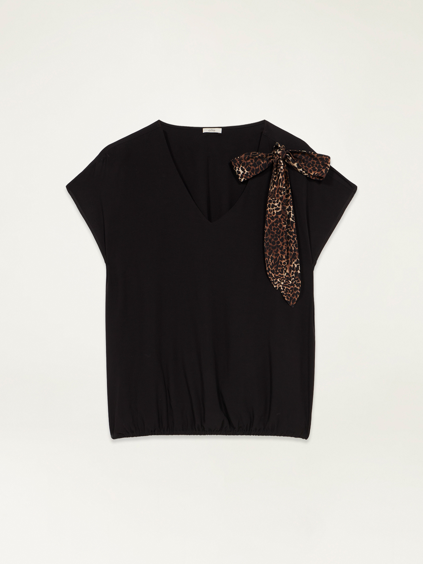 Bluse mit Schleife in Animalier-Optik image number 3