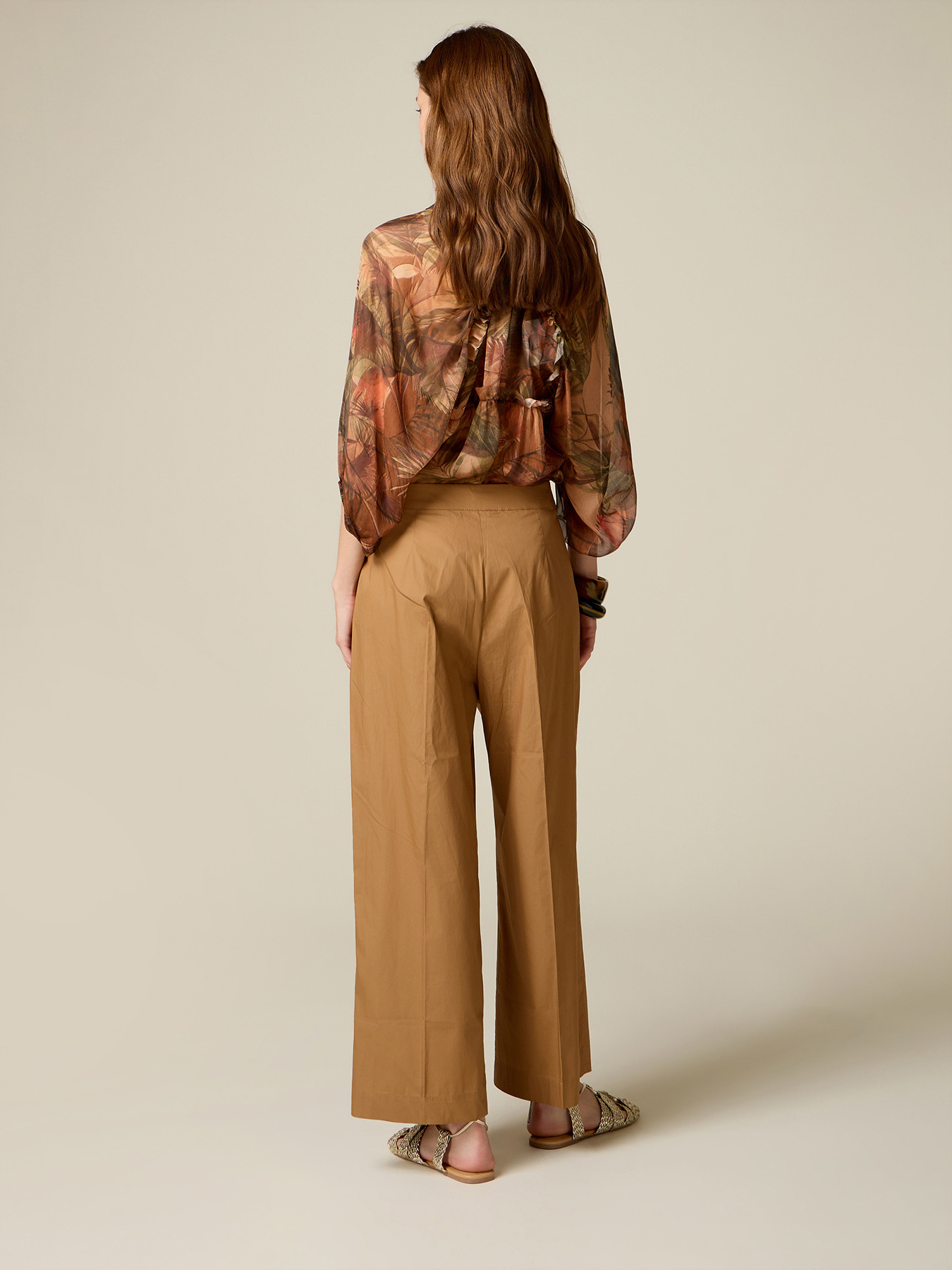 Palazzo-Hose aus Popeline image number 1