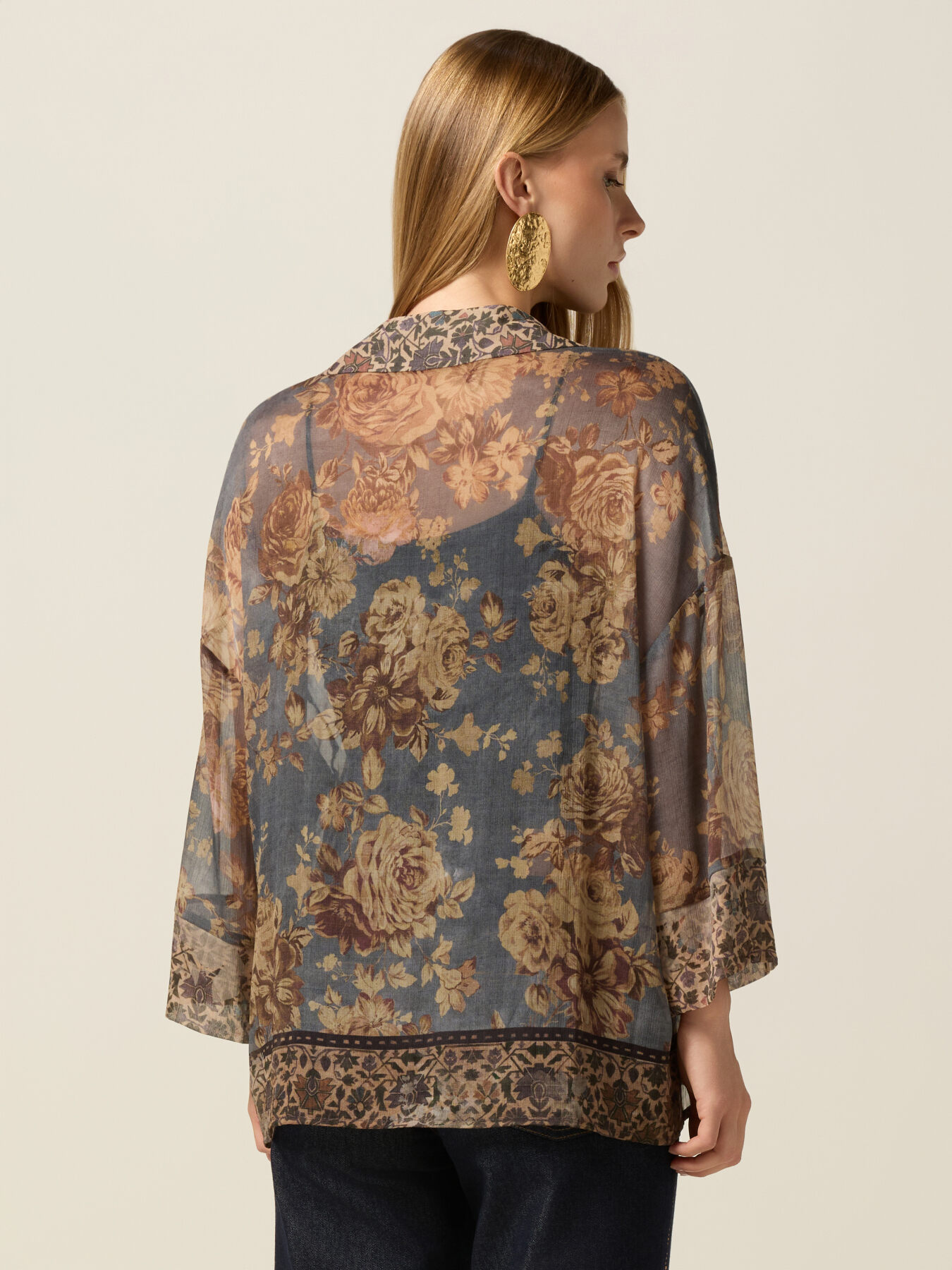 Fantasiebluse mit Kimono&auml;rmeln image number 1