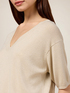 V-Ausschnitt-Pullover aus Lurex image number 2