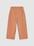 Pantaloni cropped in cotone stretch image number 4