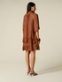 Kleid aus Seidenmischung mit Schleife und Volants image number 1