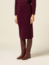 Wool sheath skirt image number 3