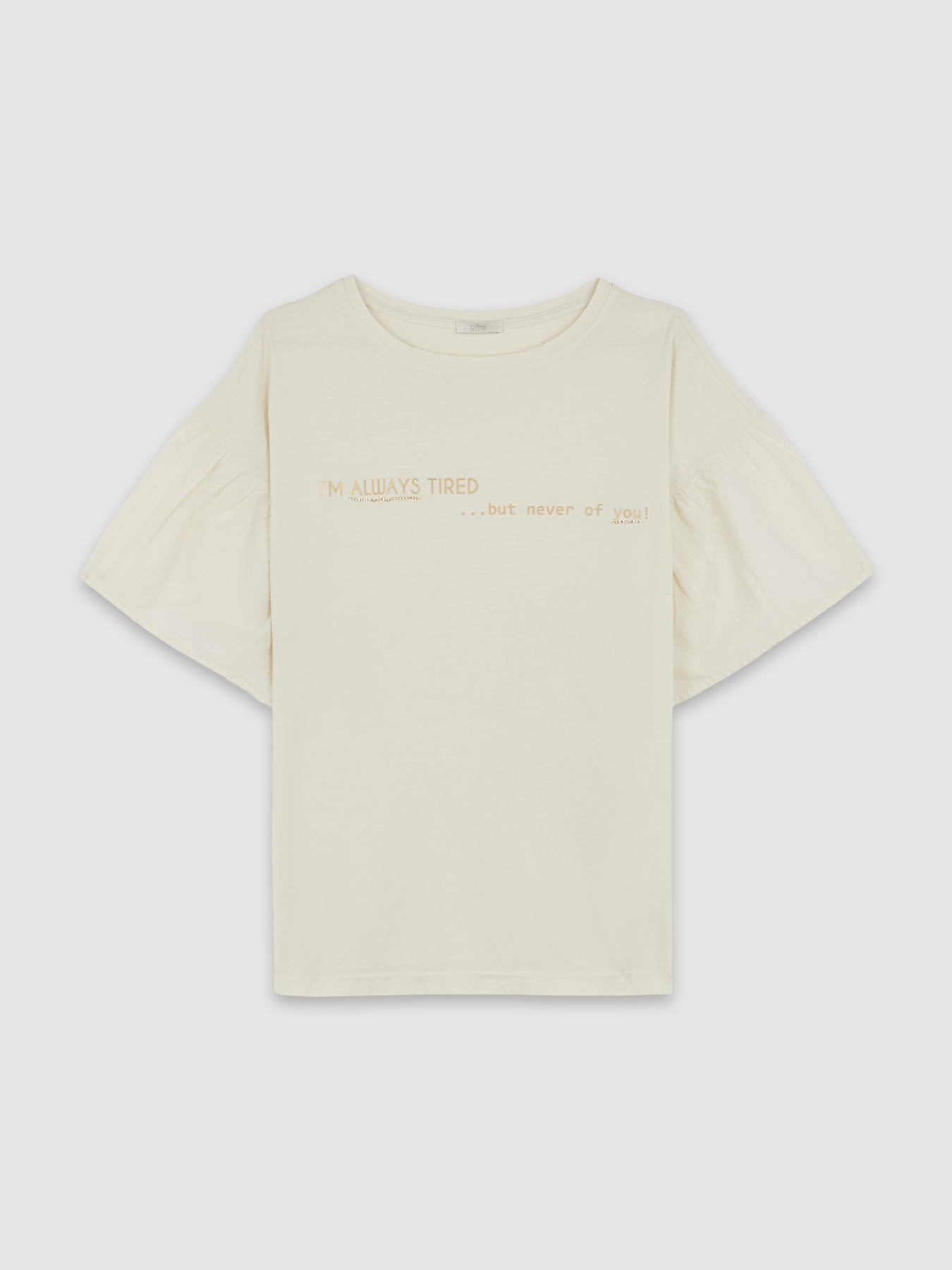 Candy T-shirt with lettering application image number 3